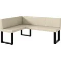 Produktbild: Meblini Eckbank, Creme, Leder, L-Form, 168x128 cm, Esszimmer, Bänke, Eckbänke