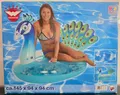 Produktbild: Happy People Wehncke 77663 '' Pfau mit Federn '' Wasserspielzeug Schwimmtier