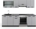 Produktbild: Küchenzeile Vicco R-Line Cashmere 240 cm , AP Anthrazit, Model 56482