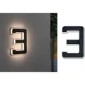 Produktbild: Paulmann Solar LED Hausnummernleuchte Nummer 3 - Schwarz
