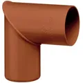 Produktbild: INEFA Regenrohrbogen 87 Grad für Fallrohr, PVC Verbindungsstück Dachrinnenzubehör, einfache Montage, Made in Germany - DN50 / 50mm, 1 Stück Braun