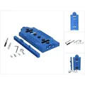Produktbild: LR32 Lochreihen Bohrschablone 32 mm blau + 5 mm Bohrer ( KMA3232-INT ) - Kreg