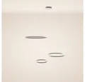 Produktbild: s.luce Pendelleuchte LED 3er-Ring Pendelleuchten Kombination Exzentrisch Aluminium, Warmweiß