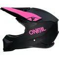Produktbild: Oneal 1SRS Solid Motocross Helm, schwarz-pink, Größe 2XL für Männer