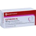 Produktbild: CETIRIZIN AL 10 mg Filmtabletten 50 St. PZN 02406628