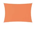 Produktbild: Lumaland Sonnensegel Rechteckig | 2 x 3 Meter | Wasserfester Sonnenschutz inkl. Befestigungsseile | Terrasse, Garten & Balkon Schattenspender aus Polyester (160 g/m²) mit UV Schutz 30+ [Orange]