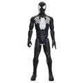 Produktbild: Marvel Spider-Man Titan Serie Black Suit Spider-Man Action-Figur (Skala 30 cm), Superhelden-Spielzeug für Kinder ab 4 Jahren