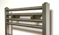 Produktbild: Badheizkörper Design Edelstahl 2, HxB: 121 x 60 cm, 811 W MADE IN GERMANY Szagato Handtuchheizung Handtuchwärmer Design Heizkörper Mittelanschluss Bad vertikal moderner Rohrheizkörper gerade Rohr