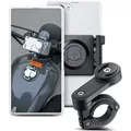 Produktbild: Universelle LT-Klemme Motorrad Handyhalterung Bundle - Schwarz