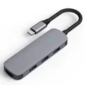 Produktbild: MMOBIEL USB-C Hub Splitter - 4-Port mit 4X USB 3.0 Anschlüsse - 5Gbps USB-A Verteiler Mehrfachstecker Kompatibel mit PC, Laptop, MacBook Pro/Air, XPS, Flash Drive, HDD usw - 4 Anschlüsse - Universell