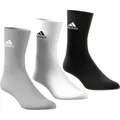 Produktbild: adidas Sportsocken Crew Cushion (Fußgewölbeunterstützung, durchgehend gepolstert) grau/weiss/schwarz - 3 Paar, Größe: 46-48