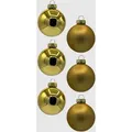Produktbild: Weihnachtskugeln Gold Glas Ø6cm matt & glänzend - x  cm