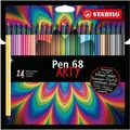Produktbild: Premium-Filzstift - STABILO Pen 68 - ARTY - 24er Pack - mit 24 verschiedenen