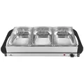 Produktbild: Silva Homeline Chafing-Dish, Schwarz, Edelstahl, Metall, 2,5 L, rechteckig, 64x14x36.4 cm, Tischkultur & Servieren, Tabletts