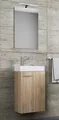 Produktbild: VCM 3-tlg Set | Waschplatz für Gäste WC | Gästebad | Waschtisch Toilette | Badmöbel Badezimmer Set - Slito SP