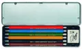 Produktbild: Versatile Mechanical Colored Pencils Set 6 Colors Metal Case Refills