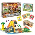 Produktbild: CRAZE DINO Spielzeug Adventskalender 2025 Kinder Junge - Dino Adventskalender mit Dinosaurier Figuren, Playset mit Vulkan und Lava