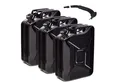 Produktbild: BW Benzinkanister Metall Kraftstoffkanister 3x 20 L mit Ausgießer - Schwarz - RAL 9005 (mit Ausgießer, Made in Europe), TÜV-geprüft und UN-Zulassung