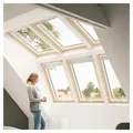 Produktbild: VELUX Dachfenster Lichtlösung PANORAMA Kunststoff ENERGIE PLUS weiß 3x2 Fenster