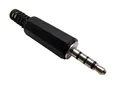 Produktbild: 2 Stück 4-polig 3,5 mm stereo Klinkenstecker zum Löten Hobby-Aux-Stecker