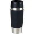 Produktbild: Emsa Thermobecher Travel Mug, Metall, Kunststoff, 0,36 L, lebensmittelecht, 100% dicht, abnehmbarer Deckel, rostfrei, transportabel, Ausgießen per Knopfdruck, geschmacks- und geruchsneutral, Kaffee & Tee, Tassen, Thermobecher