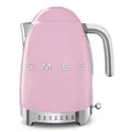 Produktbild: SMEG KLF04PKEU - Wasserkocher mit variable Temperatursteuerung mit 5 Jahre Garantie, Designlinie 50's Style, Cadillac Pink, BxTxH: ca. 23x18x28 cm