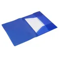 Produktbild: Sammelmappe DIN A4 Blau Gummizug Polypropylen Idena 1 Stück Translucent