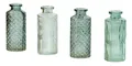 Produktbild: Levandeo® Dekovase, 4er Set Vase Grün H14cm Glas Blumenvase Tischdeko Frühling