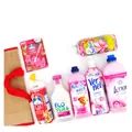 Produktbild: 7tlg. Mix-Paket Rosa Haushalts Konvolut Weichspüler WC Duftstein + Sisal Bag