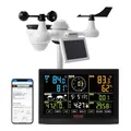 Produktbild: VEVOR WLAN-Wetterstation 7-in-1 solarbetrieben 7,5-Zoll Display 150 m