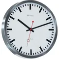 Produktbild: Hermle Wanduhr Grand Central 30471 Edelstahl, analog, Quarzuhr, Ø 30 cm, silber