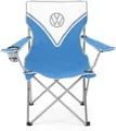 Produktbild: VW Collection T1 Campingstuhl mit Tragetasche, faltbar, front/blau