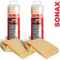 Produktbild: 2x SONAX AutopflegeTuch PLUS Autopflegetuch Trockentuch Trockenleder
