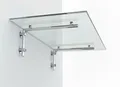 Produktbild: Glaszentrum Hagen - Glasvordach Vordach Pavillion Türvordach Markise Haustürvordach VSG-Glas inkl. Edelstahlhalter (Typ - L, 200x90cm)