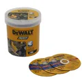 Produktbild: Dewalt High Performance Trennscheiben DT20540 (Ø 125mm x 1,0mm, Typ 41 (flach), Bohrung 22,23 mm, für Inox-Stahl, mit Aluminiumoxid, für den Einsatz auf Winkelschleifern, 100 Stück im Eimer)
