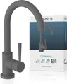 Produktbild: SCHÜTTE Küchenarmatur CORNWALL, Wasserhahn Küche mit Energiesparfunktion, Mischbatterie Küche Anthrazit matt