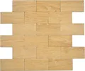 Produktbild: selbst­kle­bende Mosaikfolie Wandverblender Vinyl Holzoptik Buche Subway  K ...