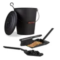 Produktbild: Kaminreinigungs-set Kehrgarnitur mit Schaufel 24 Liter pulverbeschichtet