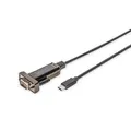 Produktbild: DIGITUS USB-C/RS232 Kabel DA-70166 1,0 m schwarz, 1 St.