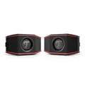 Produktbild: Teufel ROCKSTER GO 2 Stereo Set Bluetooth Speaker - Tragbarer Lautsprecher für draußen, mit Langer Akkulaufzeit (28 h), Wasserdicht IP67, Wireless Musikstreaming, USB Soundcard, Outdoor -schwarz/rot