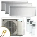 Produktbild: Daikin Multisplit Klimaanlage | Stylish C-Serie | Silber | 3x2,5 kW | Quick Connect