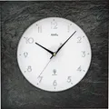 Produktbild: AMS 5546 Wanduhr Funk Funkwanduhr analog Schiefer Naturschiefer Schieferuhr