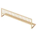 Produktbild: Bellabino Yuna Rausfallschutz – Kinder Bettschutzgitter 140 cm breit – aus Kiefer Massivholz Natur – klappbares Bettgitter für Kinderbett & Reisen – vormontierter Fallschutz für Kleinkinder & Babys