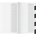 Produktbild: 1070040 Adress-Registerheft für Taschen-/Faltkalender Modell 740, 78 x 153 mm