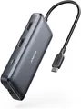 Produktbild: Anker USB C Hub 8in1 Dock Dual 4K HDMI Ethernet 85W PD SD microSD ohne Ladegerät