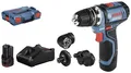 Produktbild: Bosch Professional GSR 12V-15 FlexiClick 06019F6000 Akku-Bohrschrauber 12 V 2 Ah Li-Ion inkl. 2. Akku, inkl. Ladegerät, mit Zubehör, inkl. Koffer