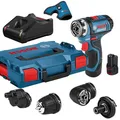Produktbild: Bosch Akku-Bohrschrauber GSR 12V-15 FC FlexiClick- L-BOXX - 2x2Ah - 4 Aufsätze