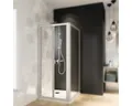 Produktbild: Falttür Breuer Fara 4 90 cm Klarglas Profilfarbe silber matt