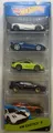 Produktbild: Hot Wheels 5 Pack HW Exotics 5 2015 Porsche 911 GT2 Lamborghini Aventador J