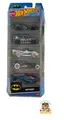 Produktbild: Hot Wheels Batman DC 5 Pack Arkham Asylum Batmobile Batcopter Hi-Roller  HTV44